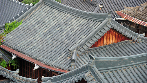 Roof tiles of Korean traditional house